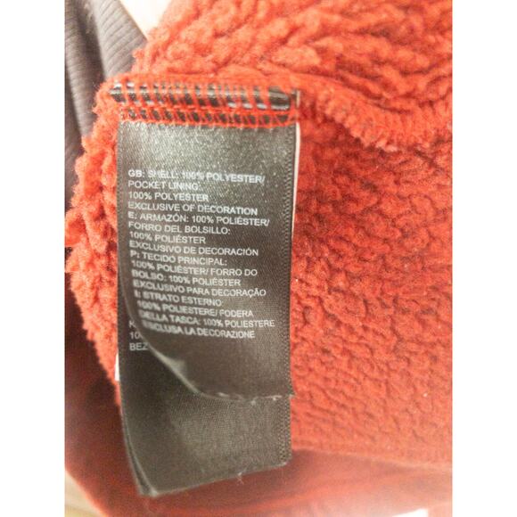 The North Face Maggy Sweater Fleece Jacket Pomegranate Heather Burgundy Small - Picture 3 of 6